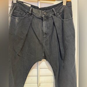 Nili Lotan Women's Gray Cropped Pants